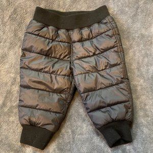 babyGAP puffer pants black 6-12 months